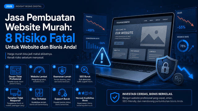 Jasa Pembuatan Website Murah: 8 Risiko Fatal Untuk Website dan Bisnis Anda!