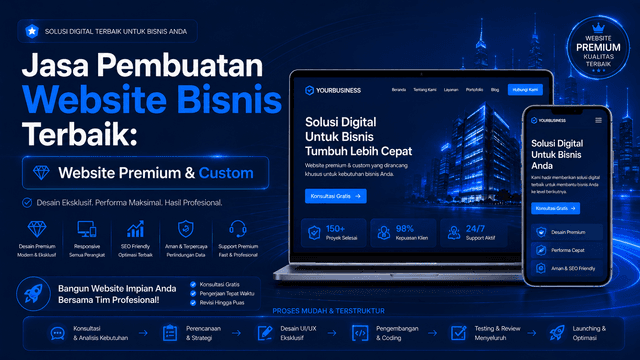 Jasa Pembuatan Website Bisnis Terbaik: Website Premium & Custom