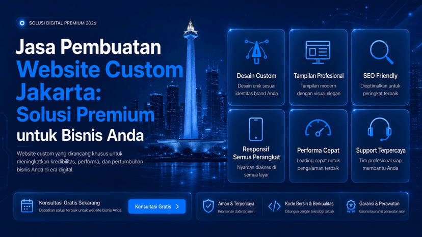 Jasa Pembuatan Website Custom Jakarta: Solusi Premium untuk Bisnis Anda