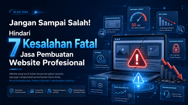 Jangan Sampai Salah! Hindari 7 Kesalahan Fatal Jasa Pembuatan Website Profesional