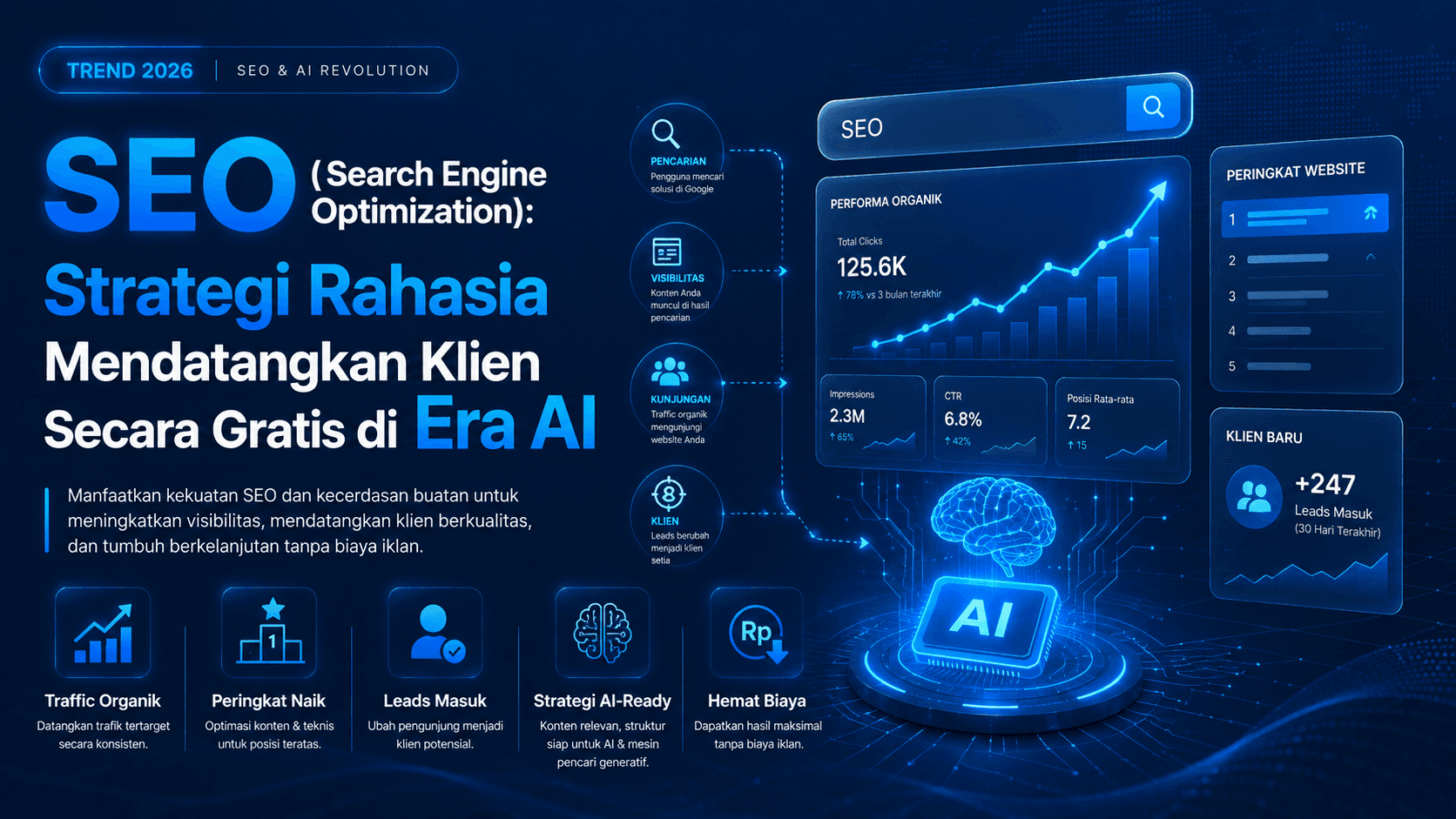 SEO (Search Engine Optimization): Strategi Rahasia Mendatangkan Klien Secara Gratis di Era AI