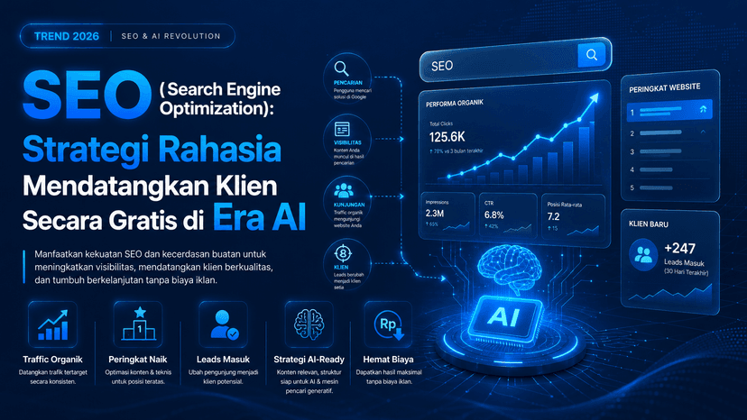 SEO (Search Engine Optimization): Strategi Rahasia Mendatangkan Klien Secara Gratis di Era AI